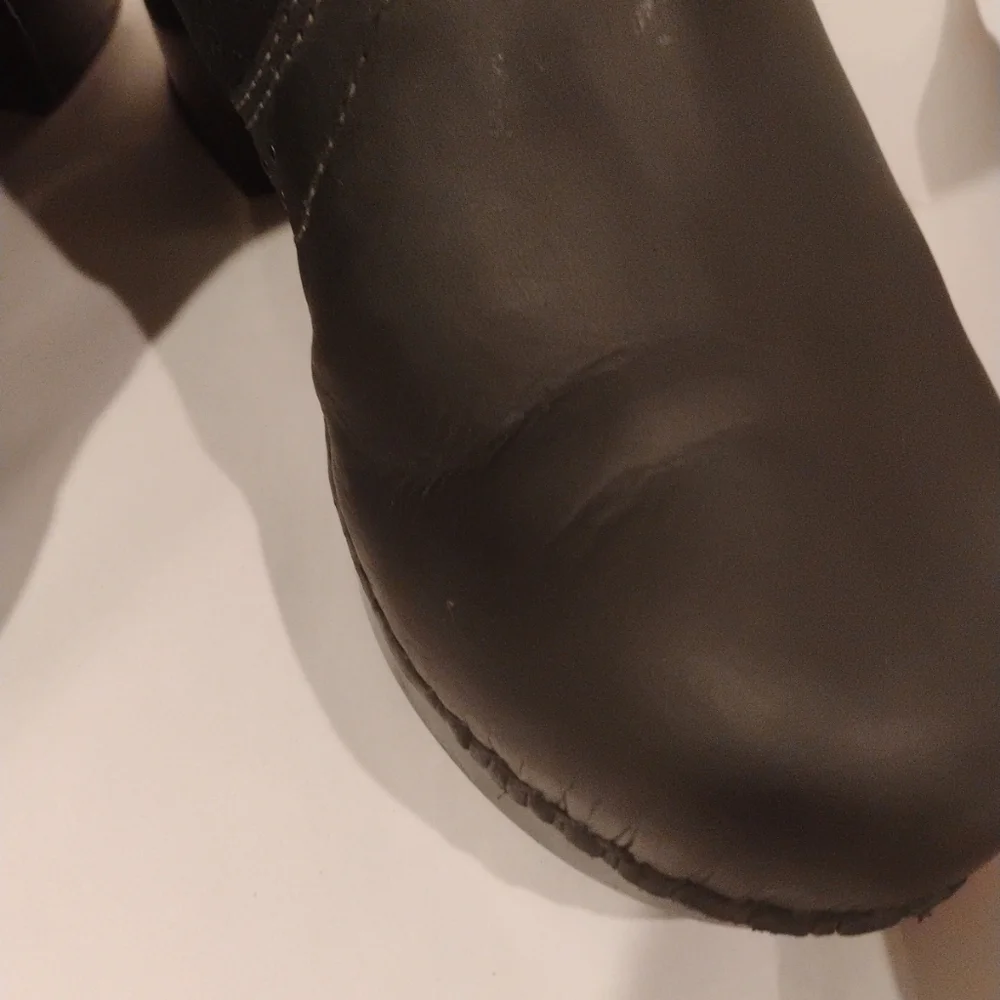 Dansko Women's Black Harper Leather Shearling Ankle Boots Size 41/ US 10.5 -11 - Picture 6 of 9
